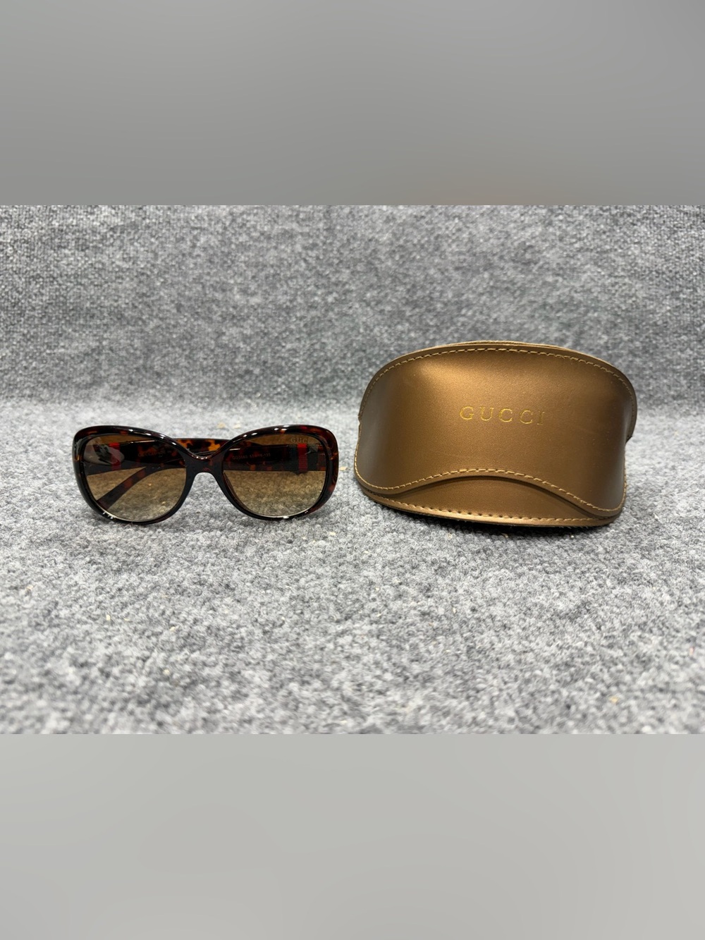 Gucci Tortoiseshell Sunglasses with Brown Gradient Lenses